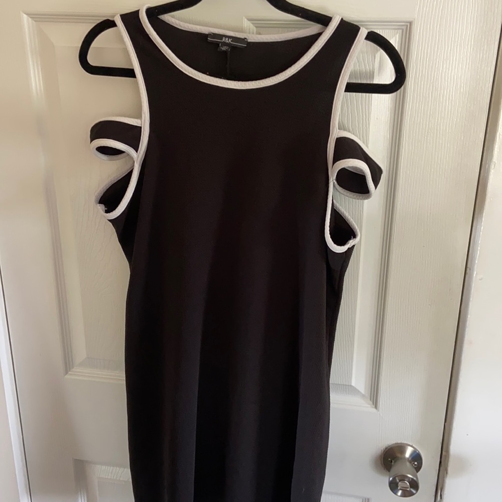Retro vintage black and white mod dress